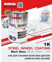 RANAL STEEL WHEEL 1K coating ratlankių dažai 0,8 L